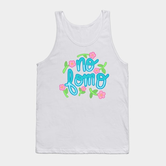 No fomo typography type hipster tumblr floral sticker youtuber Tank Top by bigkidult